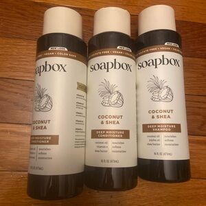 SoapBox Conditioner Moisture & Nourish Coconut Oil , Vitamins E & K-- 16 fl oz